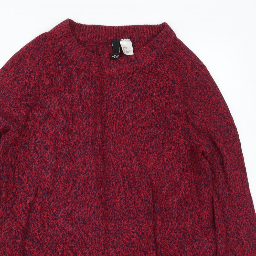 H&M Womens Red   Pullover Jumper Size XS