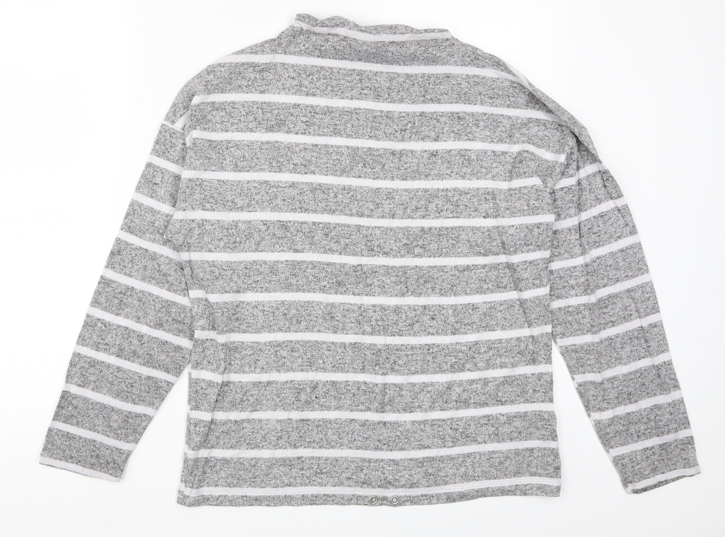Marks and Spencer Womens Grey Striped  Top Pyjama Top Size 10