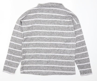 Marks and Spencer Womens Grey Striped  Top Pyjama Top Size 10