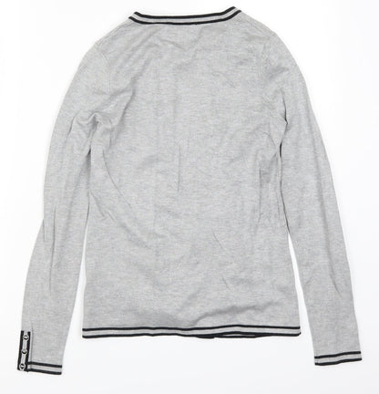 Preworn Womens Grey   Cardigan Jumper Size 8