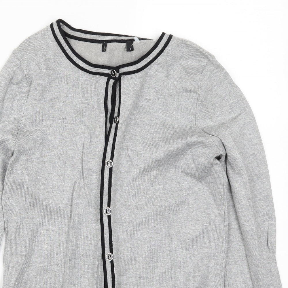 Preworn Womens Grey   Cardigan Jumper Size 8