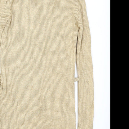 BHS Girls Gold   Cardigan Jumper Size 11-12 Years