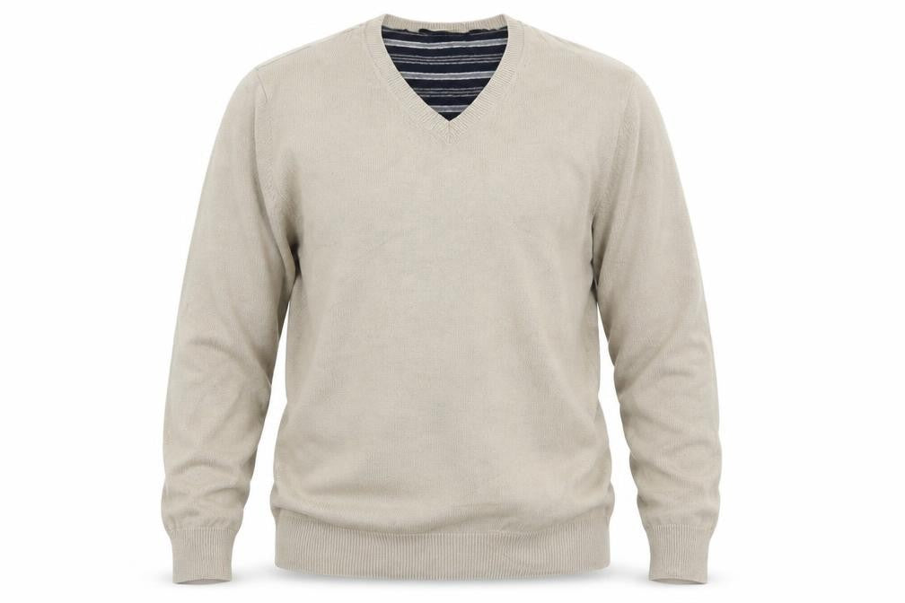 Mens UK Size L Marks and Spencer Beige Pullover Jumper