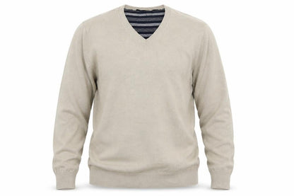 Mens UK Size L Marks and Spencer Beige Pullover Jumper