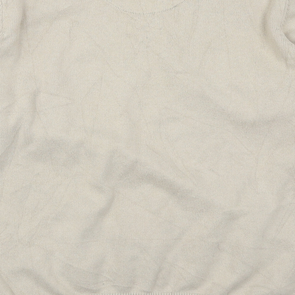Marks and Spencer Mens Beige  Knit Pullover Jumper Size L