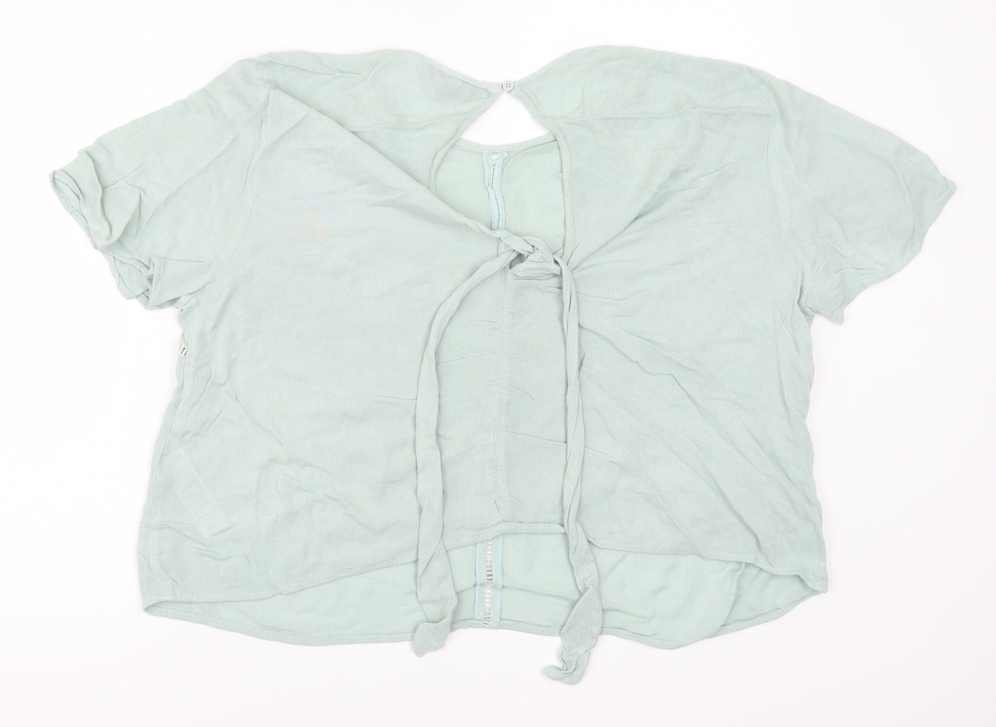 Womens UK Size 16 New Look Green Basic Blouse