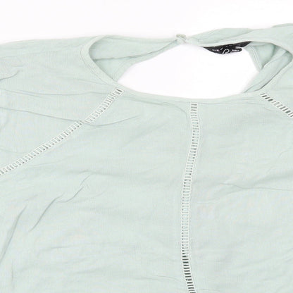 Womens UK Size 16 New Look Green Basic Blouse