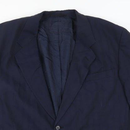 Mens UK Size 46 MODENA Regular Blue Suit Jacket