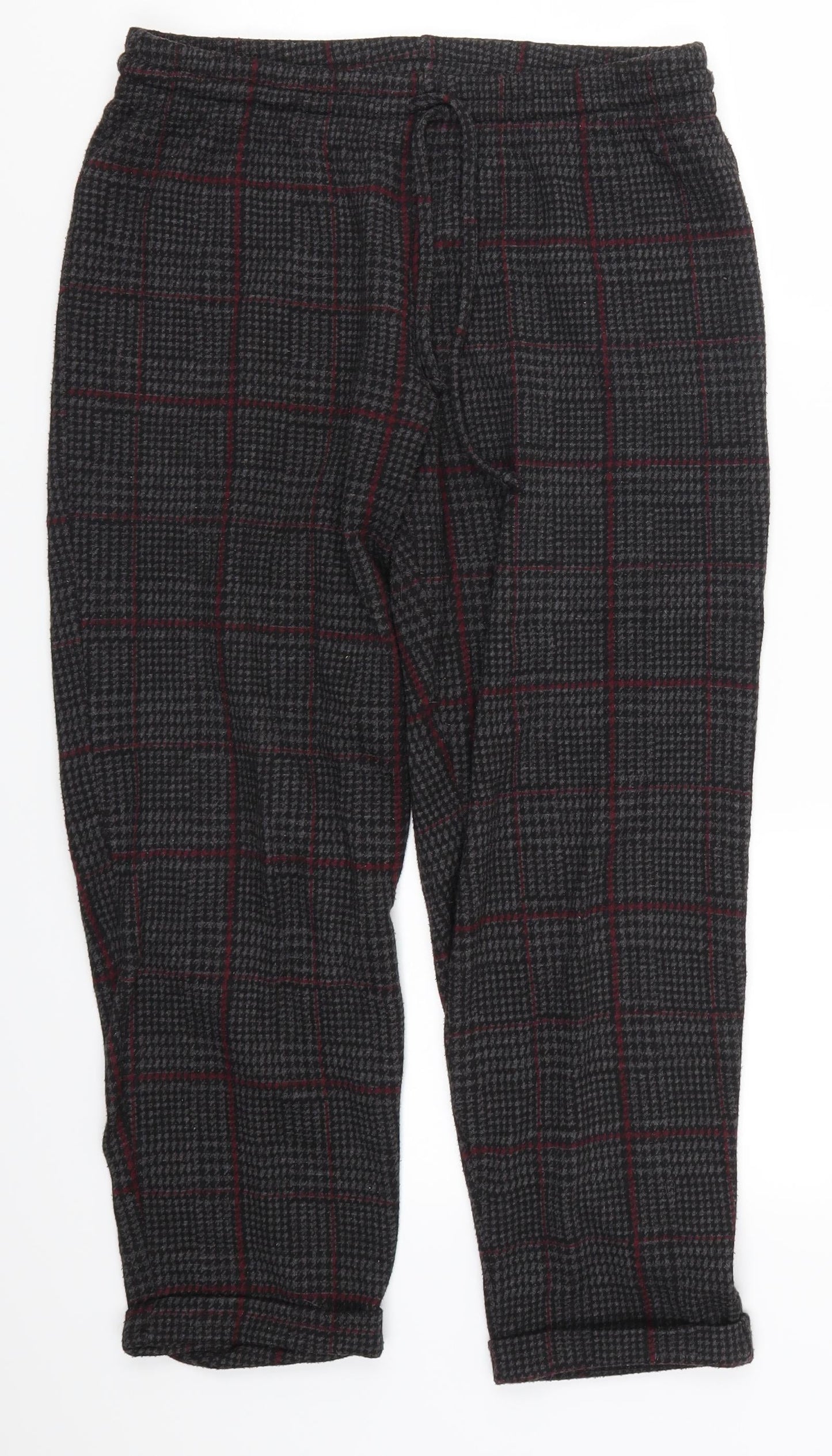 Tezenis Womens Grey Houndstooth  Sweatpants Trousers Size 30 in L23 in