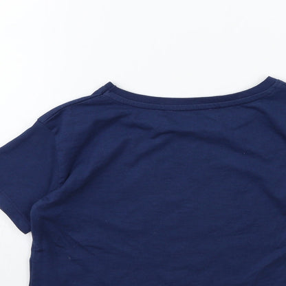 Primark Girls Blue   Basic T-Shirt Size 7-8 Years  - harry potter