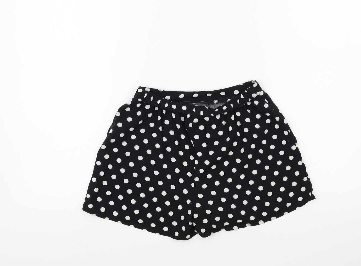 F&F Girls Black Polka Dot  Sailor Shorts Size 6-7 Years