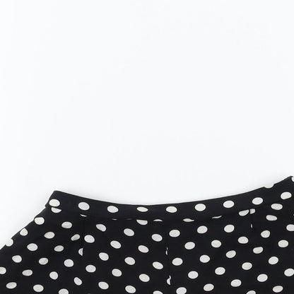 F&F Girls Black Polka Dot  Sailor Shorts Size 6-7 Years