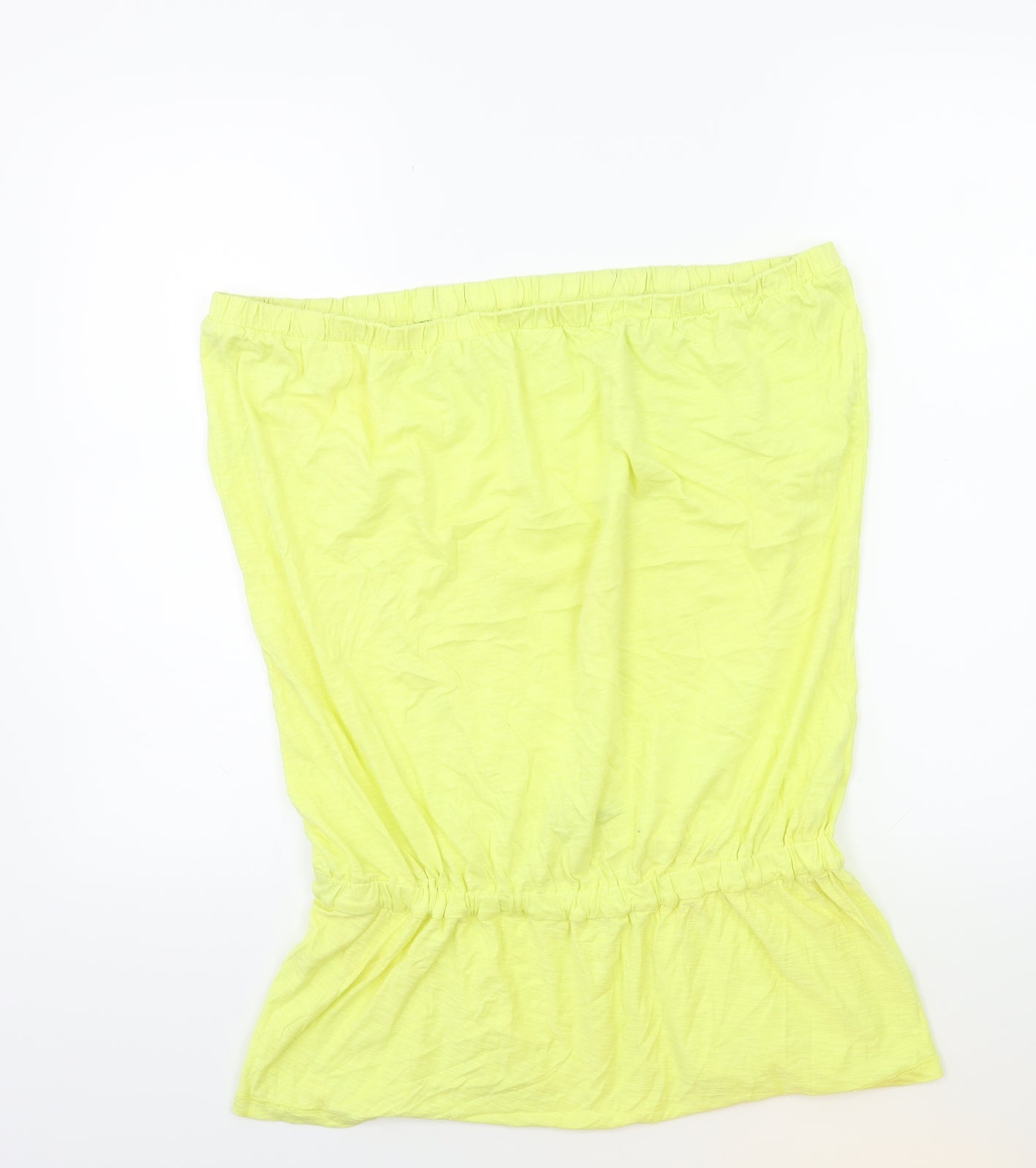 Womens UK Size 16 Very Yellow Basic Tank