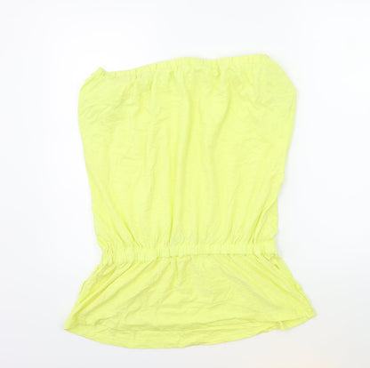 Womens UK Size 16 Very Yellow Basic Tank