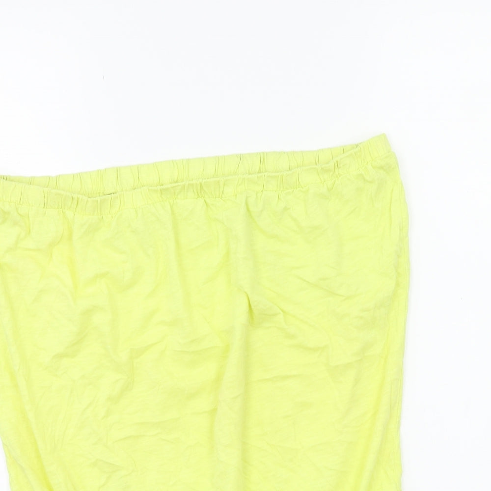 Womens UK Size 16 Very Yellow Basic Tank