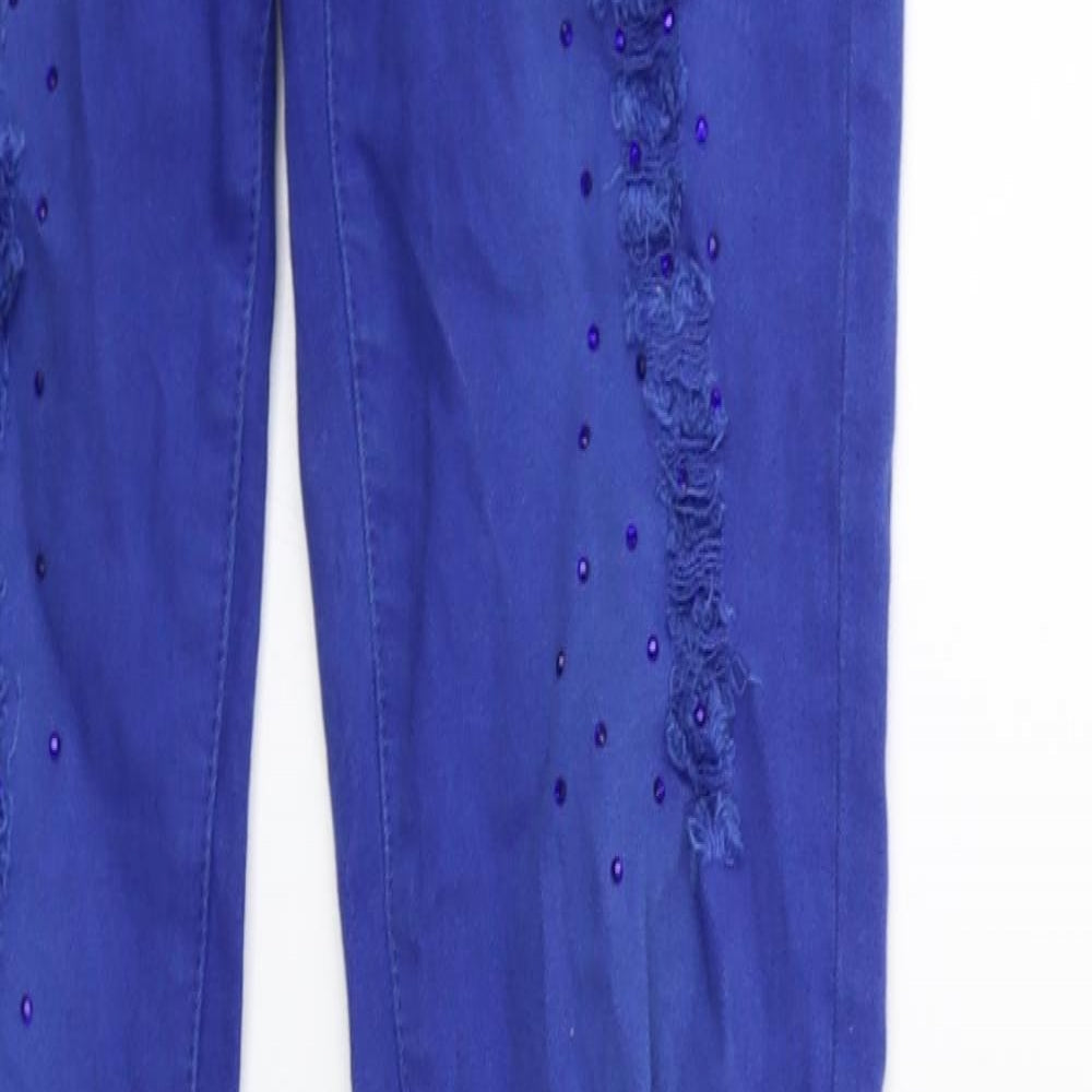 MISS ROSA Womens Blue  Denim Skinny Jeans Size S L31 in