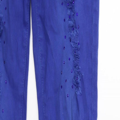 MISS ROSA Womens Blue  Denim Skinny Jeans Size S L31 in