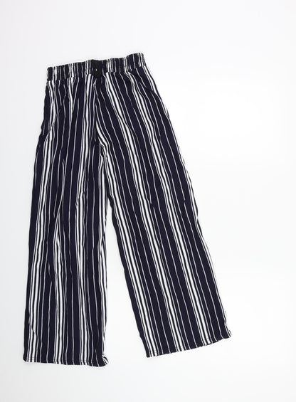 Womens UK Size S Preworn Regular Fit  Blue Trousers