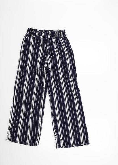 Womens UK Size S Preworn Regular Fit  Blue Trousers