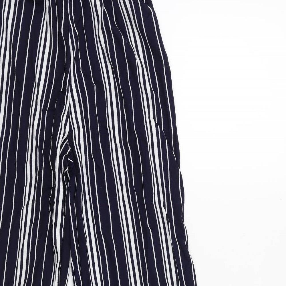 Womens UK Size S Preworn Regular Fit  Blue Trousers