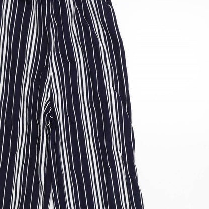 Womens UK Size S Preworn Regular Fit  Blue Trousers