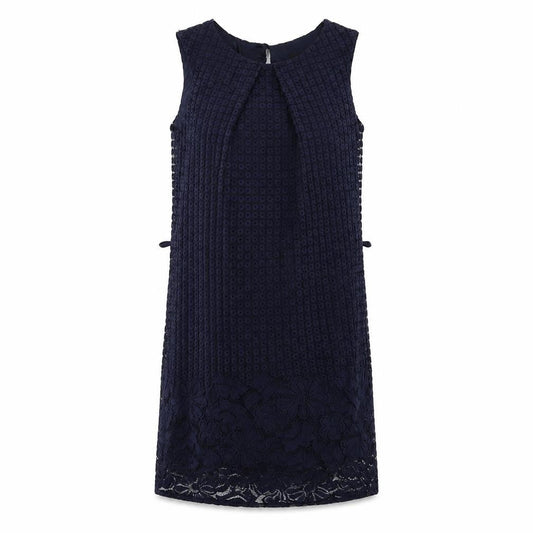 Front view of Atmosphere women’s blue shift, size UK 6