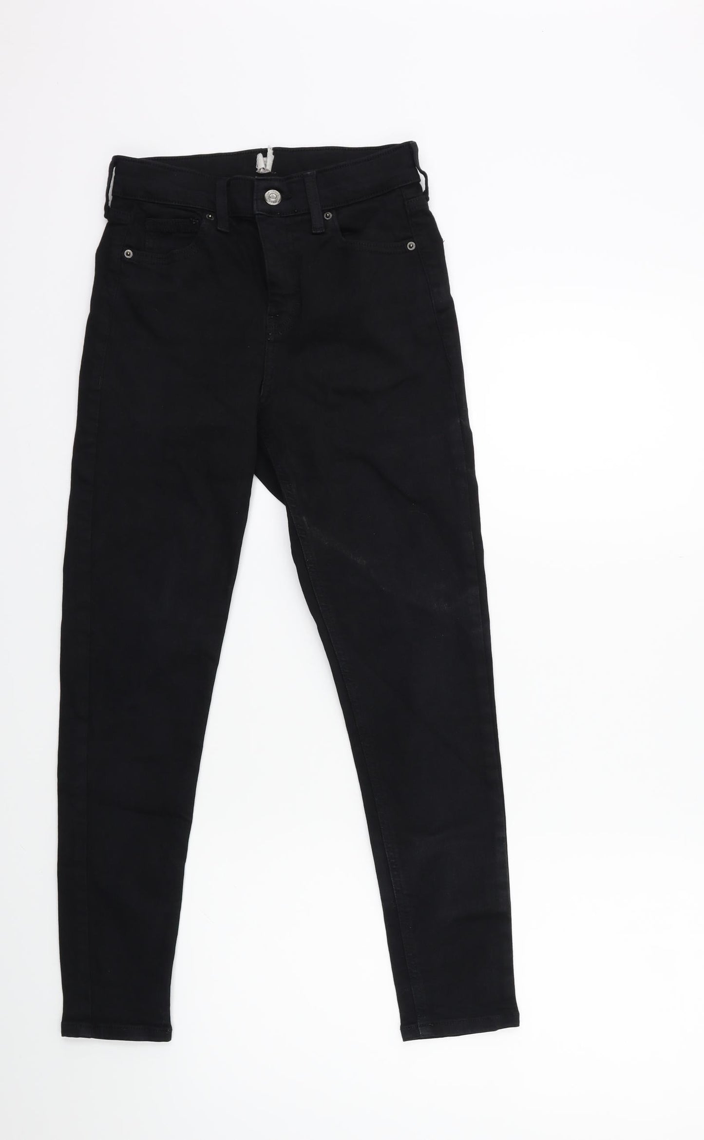 Topshop Womens Black  Denim Skinny Jeans Size 26 in L30 in