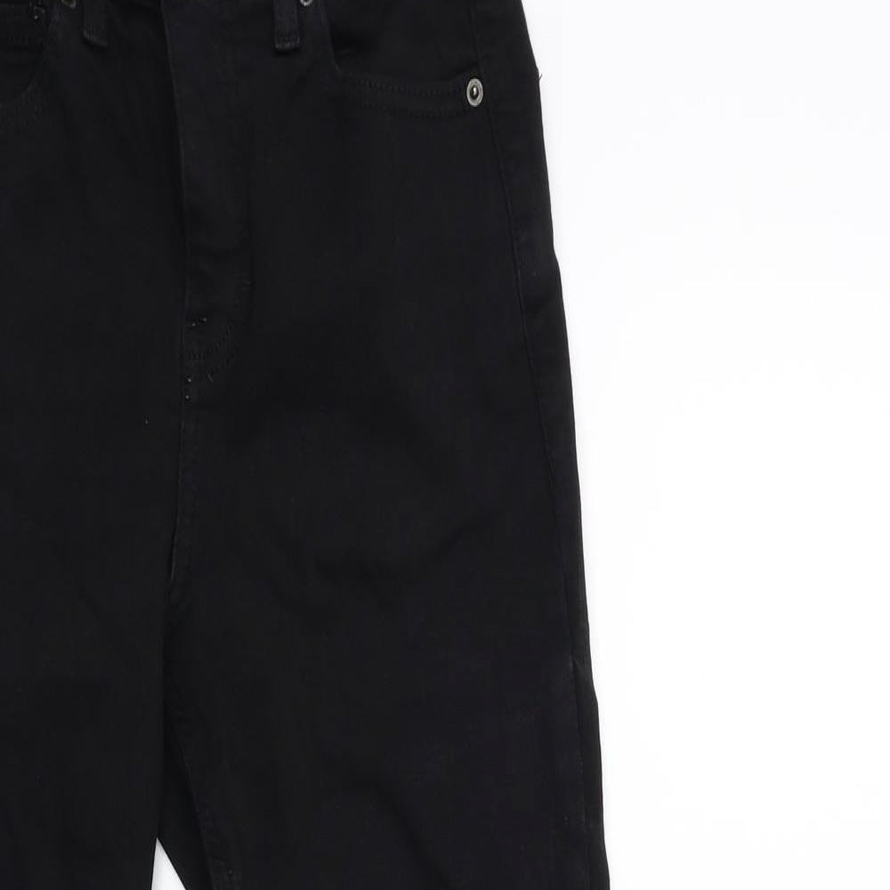 Topshop Womens Black  Denim Skinny Jeans Size 26 in L30 in