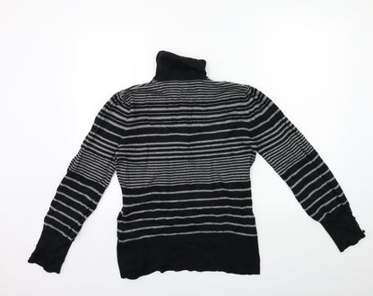 Autonomy Womens Green Striped Knit Pullover Jumper Size 12