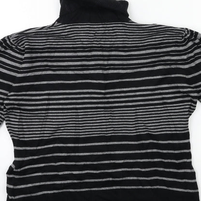 Autonomy Womens Green Striped Knit Pullover Jumper Size 12