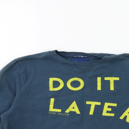 TOM TAILOR Boys Blue   Pullover Sweatshirt Size 12-13 Years
