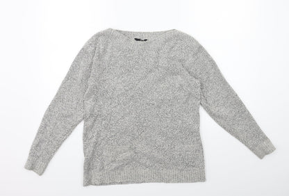 M&Co Womens Grey  Knit Pullover Jumper Size 12