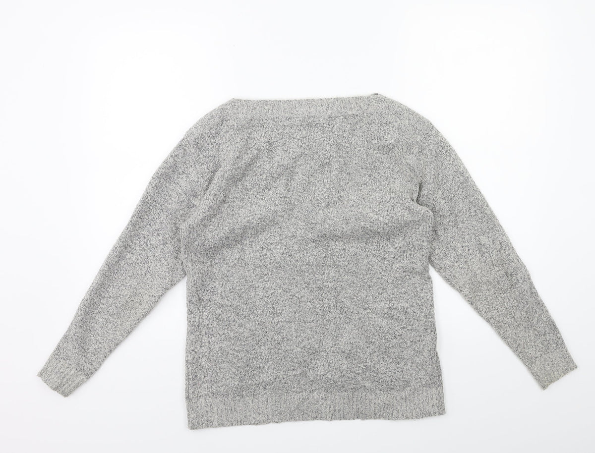 M&Co Womens Grey  Knit Pullover Jumper Size 12