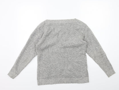 M&Co Womens Grey  Knit Pullover Jumper Size 12