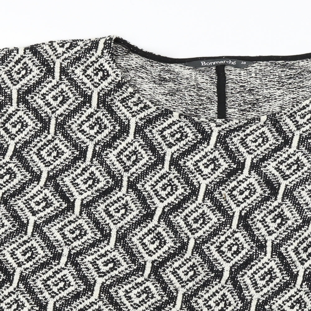Bonmarché  Womens Black   Pullover Jumper Size 18