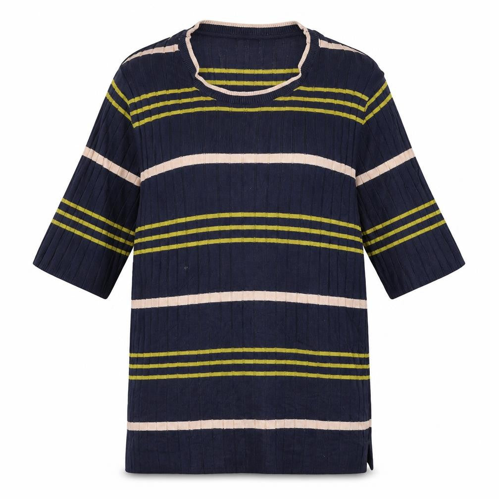 Marks & Spencer  Womens Blue Striped  Pullover Jumper Size 16