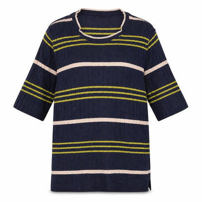 Marks & Spencer  Womens Blue Striped  Pullover Jumper Size 16