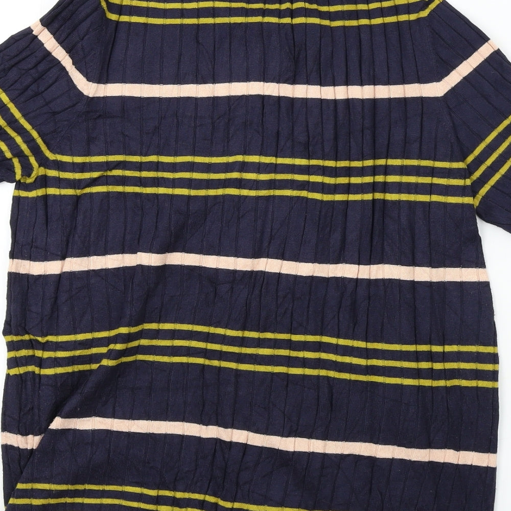 Marks & Spencer  Womens Blue Striped  Pullover Jumper Size 16