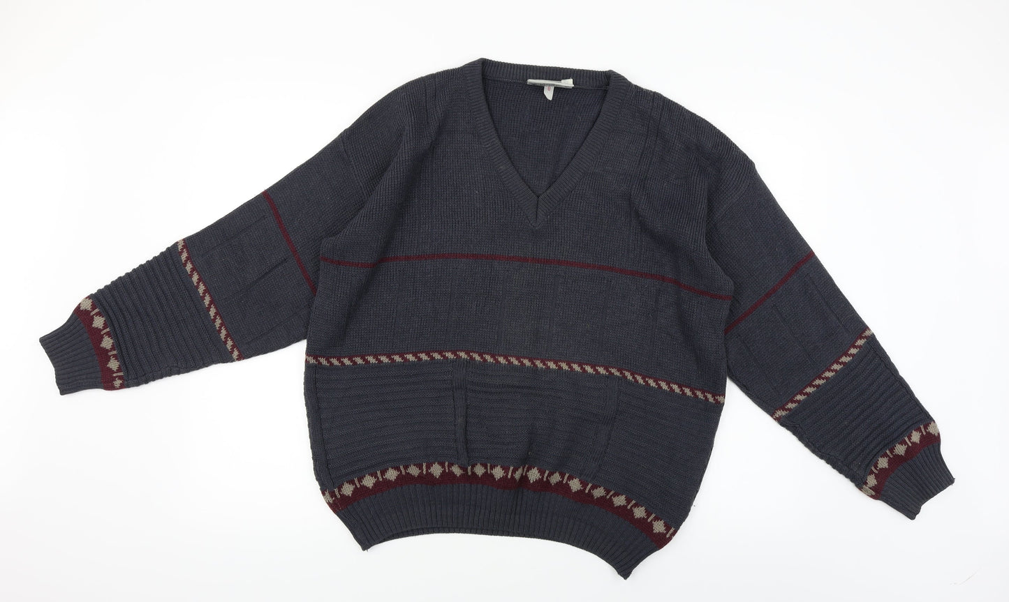 the knitwear collection  Mens Grey   Pullover Jumper Size M