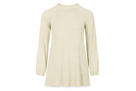 Womens UK Size 8 Miso Beige Basic Blouse