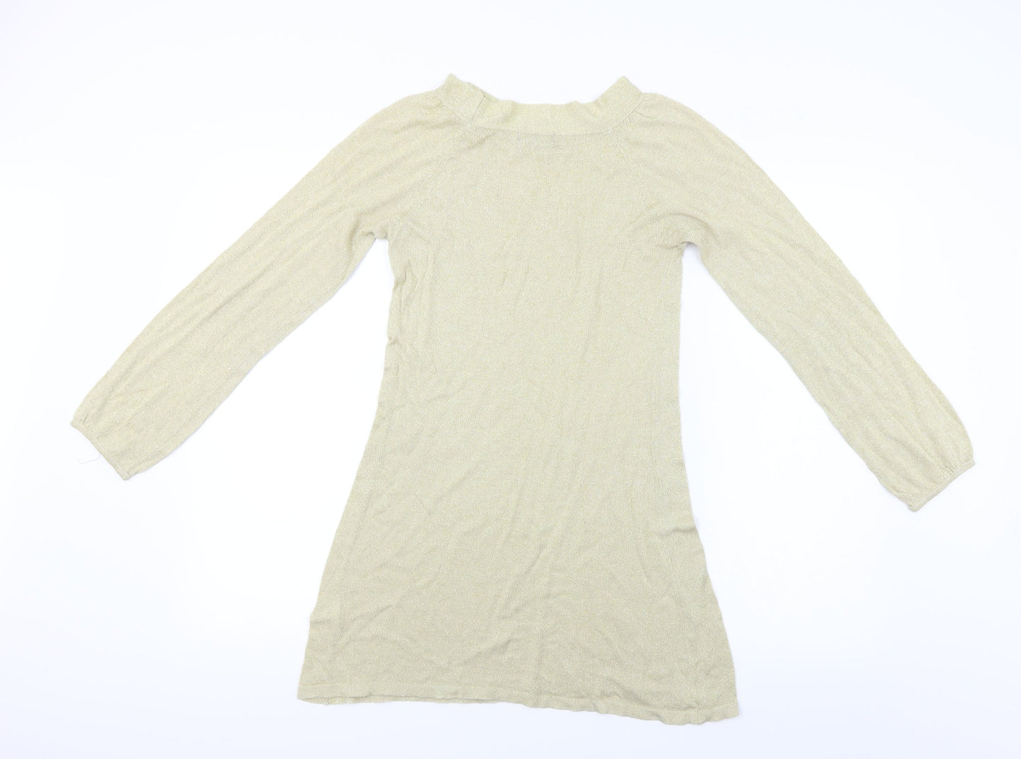 Womens UK Size 8 Miso Beige Basic Blouse