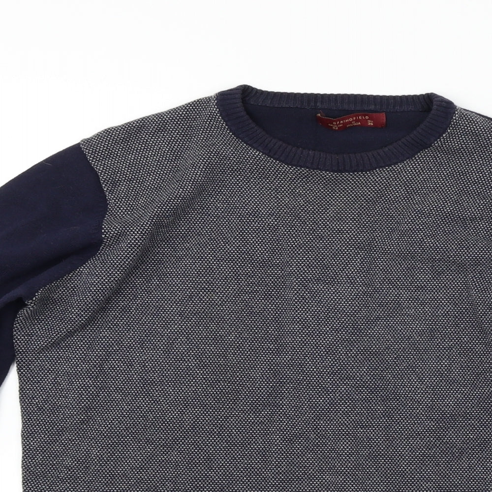 Springfield  Mens Blue   Pullover Jumper Size S