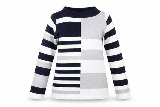 Bonmarché  Womens Blue Striped  Pullover Jumper Size XS