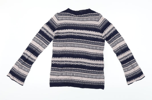NEXT  Womens Blue Striped  Pullover Jumper Size 8