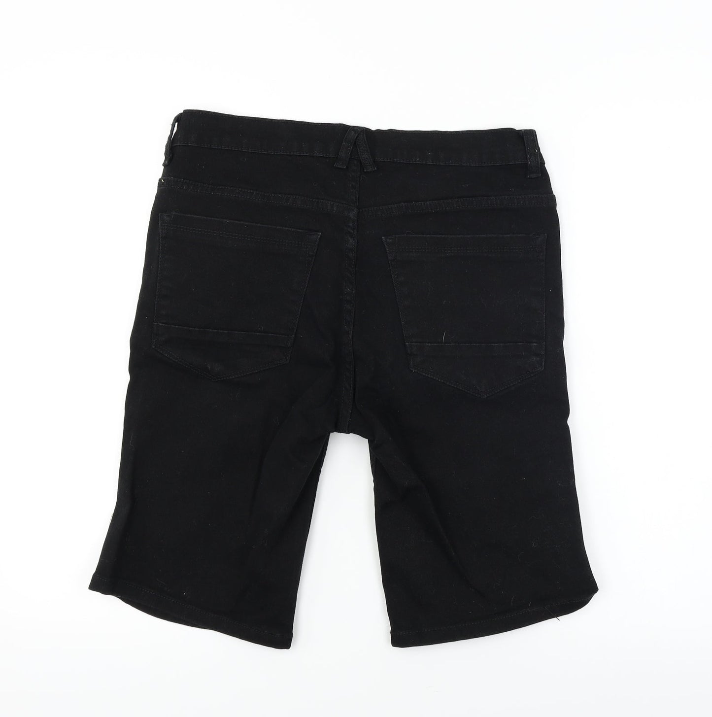 DENIM CO Womens Black   Chino Shorts Size 34 in
