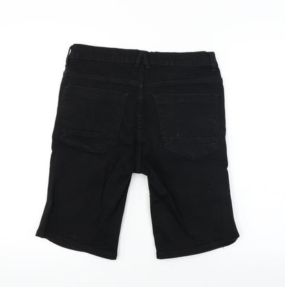 DENIM CO Womens Black   Chino Shorts Size 34 in