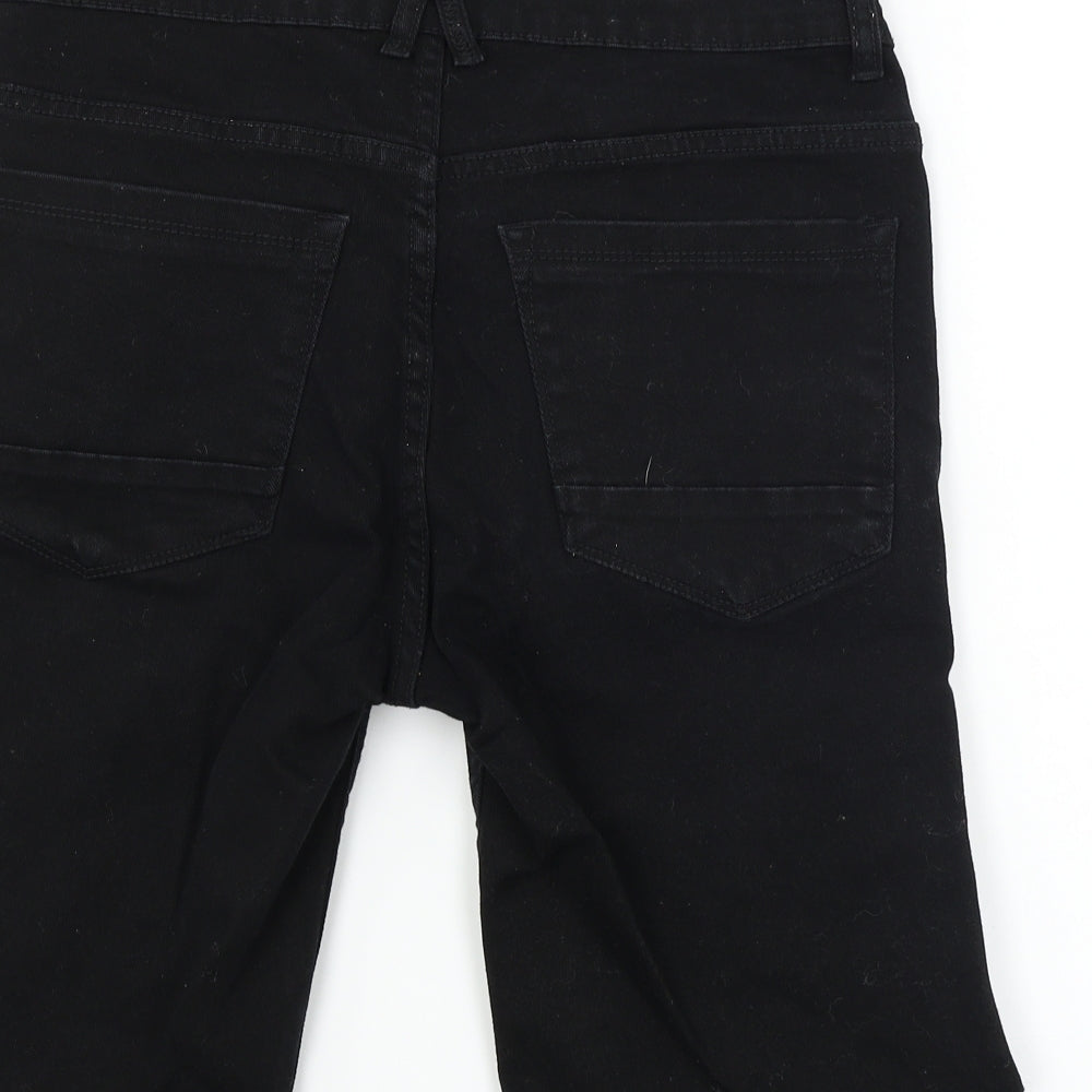 DENIM CO Womens Black   Chino Shorts Size 34 in