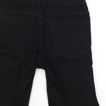 DENIM CO Womens Black   Chino Shorts Size 34 in