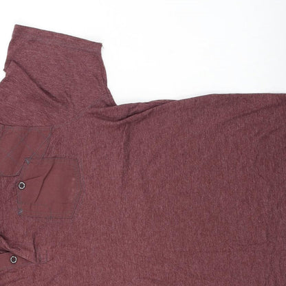 George  Mens Purple    Polo Size L