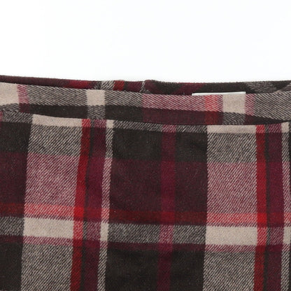 George  Womens Purple Check  A-Line Skirt Size 36 in